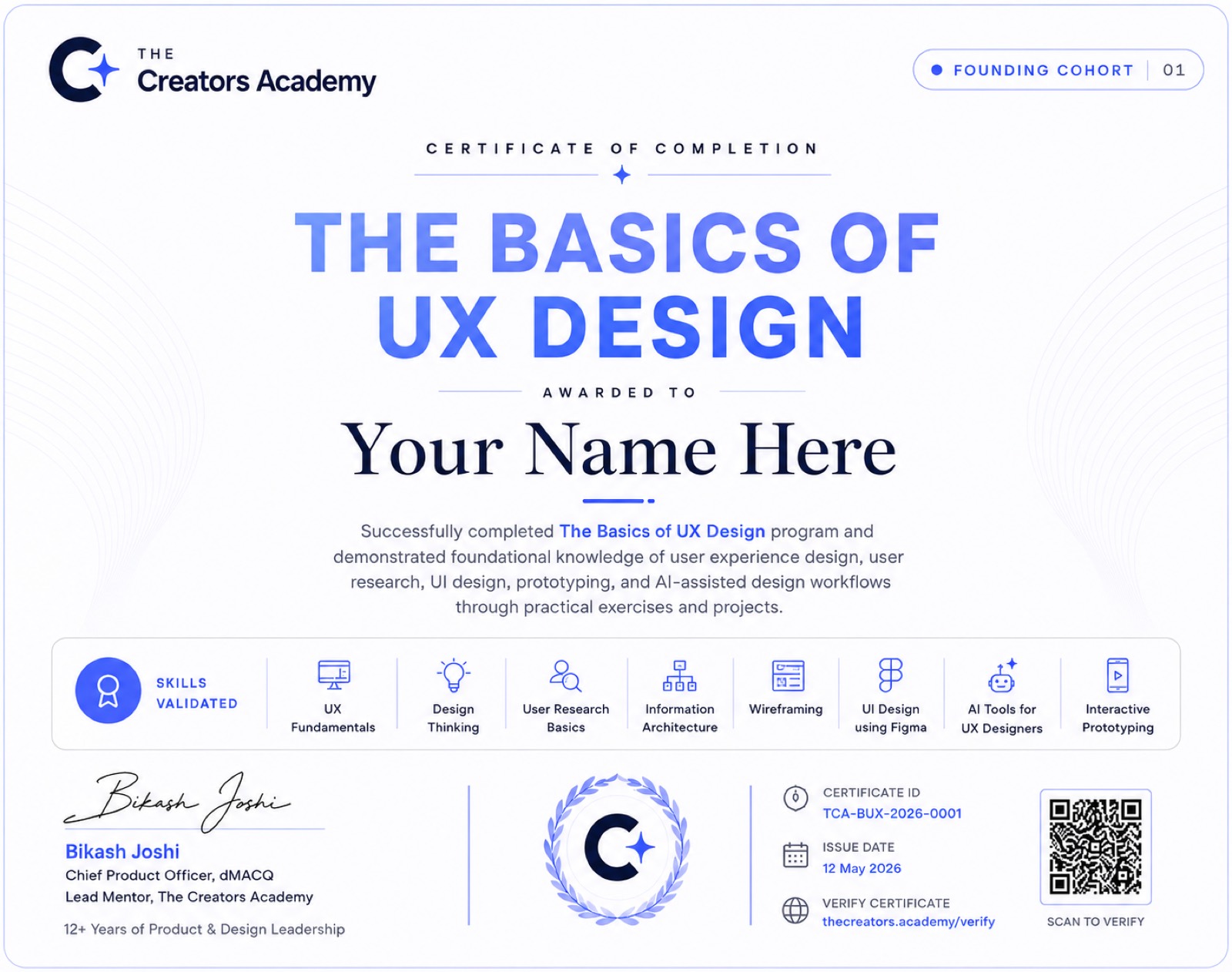The Basics of UX Design Certificate