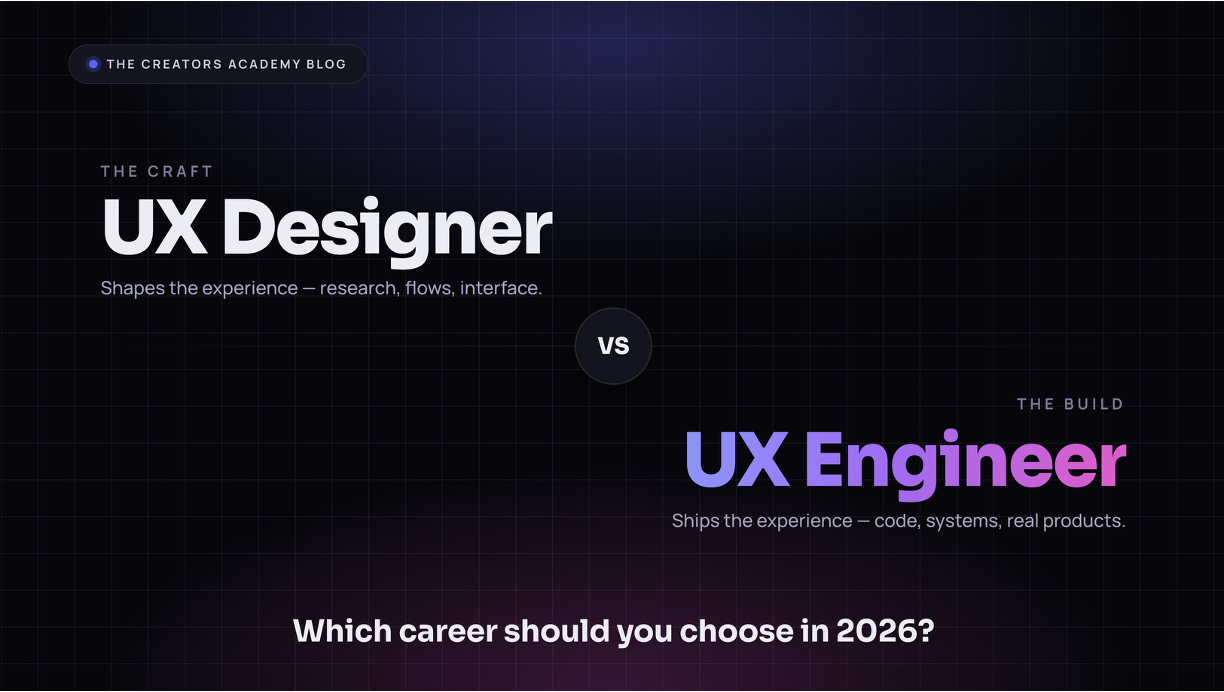 UX Designer vs UX Engineer: Which Career Should You Choose in 2026?